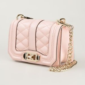 Rebecca Minkoff Mini Love Pink Leather Cross Body